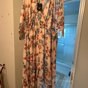 Floral Wrap Dress